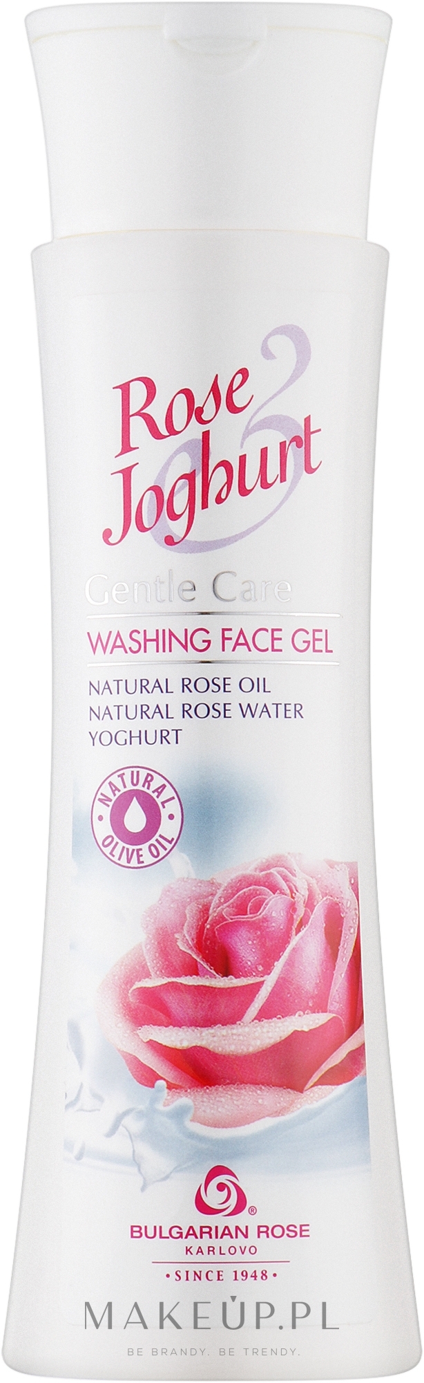 Oczyszczający żel do twarzy Róża i jogurt - Bulgarian Rose Rose & Joghurt Gentle Care Washing Face Gel — Zdjęcie 200 ml