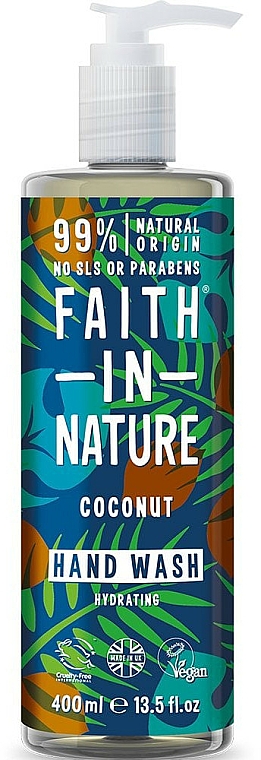 Mydło w płynie do rąk Kokos - Faith in Nature Coconut Hand Wash — Zdjęcie N1