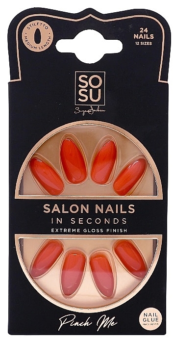 Zestaw sztucznych paznokci - Sosu by SJ Salon Nails In Seconds Pinch Me — Zdjęcie N1