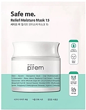 Nawilżająca maseczka do twarzy - Make P:rem Safe Me. Relief Moisture Mask 15 — Zdjęcie N1