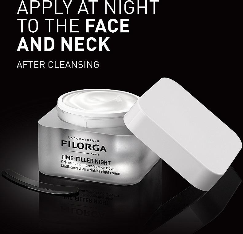 Multikorekcyjny krem przeciwzmarszczkowy do twarzy - Filorga Time-filler Night Cream — Zdjęcie N4