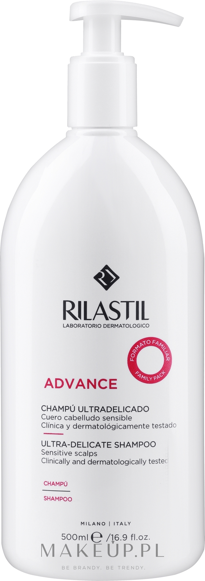 Szampon ultradelikatny - Cumlaude Rilastil Advance Ultradelicated Shampoo — Zdjęcie 500 ml