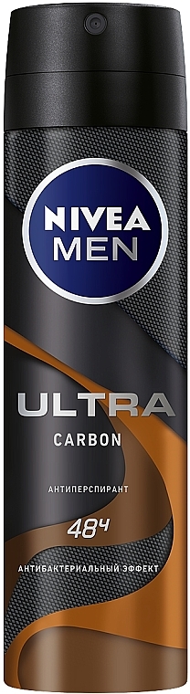 Antyperspirant w sprayu dla mężczyzn - Nivea Men Deodorant Ultra Carbon — Zdjęcie N1