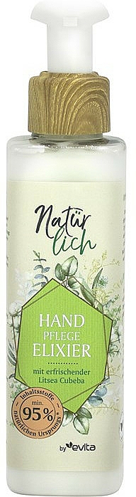 Krem do rąk z ekstraktem z werbeny egzotycznej - Evita Naturlich Hand Care Elixir Litsea Cubeba — Zdjęcie N1