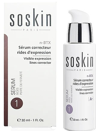 Serum przeciwzmarszczkowe do twarzy - Soskin Α+ N-BTX Visible Expression Lines Corrector Serum  — Zdjęcie N1