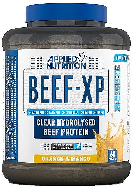 Hydrolizat białka wołowego Pomarańcza-mango - Applied Nutrition Clear Hydrolysed Beef-XP Protein Orange Mango — Zdjęcie N1