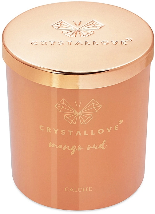 Świeca sojowa z kalcytem i mango oud - Crystallove Soy Candle with Calcite Mango Oud — Zdjęcie N7