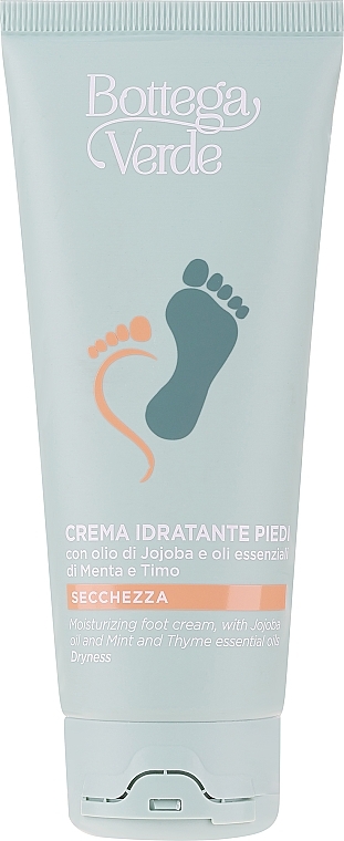 Krem do stóp z olejkiem jojoba, miętowym i tymiankowym - Bottega Verde Moisturizing Foot Cream — Zdjęcie N1