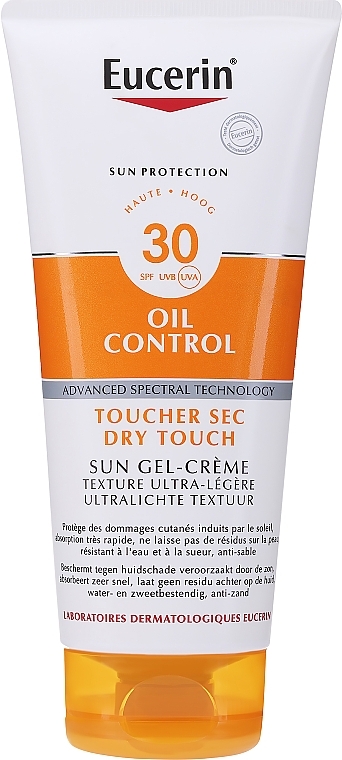 Żel-krem przeciwsłoneczny do ciała SPF 30 - Eucerin Sun Protection Sensitive Protect Sun Gel-Cream Dry Touch SPF 30