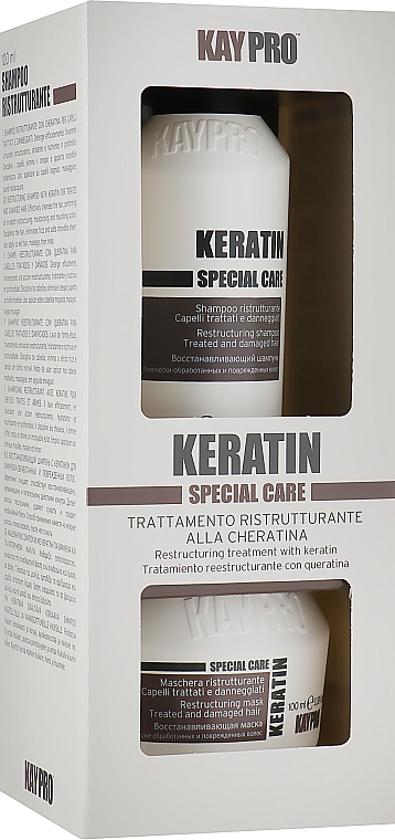 Zestaw - KayPro Special Care Keratin (shmp/100ml + h/mask/100ml) — Zdjęcie N1