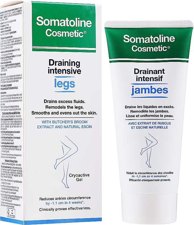 Chłodzący żel do nóg i stóp - Somatoline Cosmetic Slimming Draining Legs — Zdjęcie N2