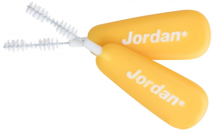 Szczoteczki międzyzębowe L 0,7 mm, 10 szt., żółte - Jordan Brush Between — Zdjęcie N2