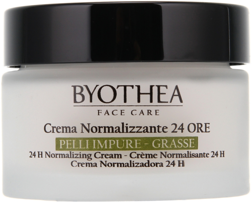 Normalizujący krem 24 godziny do skóry tłustej - Byothea Normalizing Cream 24 Hours For Oily Skin — Zdjęcie N2