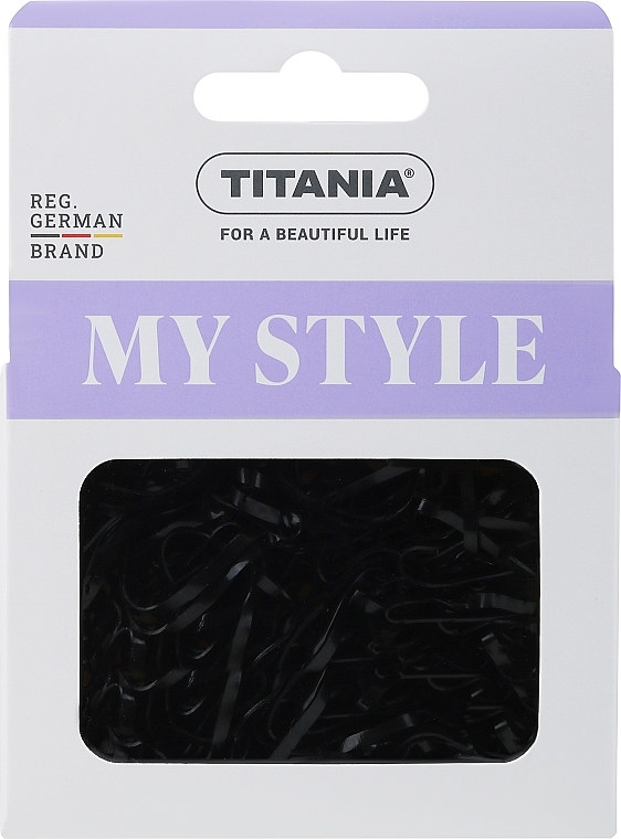 Gumki do włosów, czarne - Titania