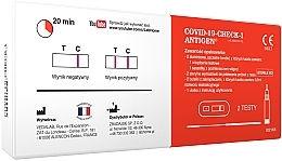 Test diagnostyczny do wykrywania antygenów COVID-19-Check-1 - Lab.Home — Zdjęcie N2