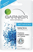 Maseczka rozgrzewająca Czysta skóra - Garnier Skin Naturals (2*6ml) — Zdjęcie N2