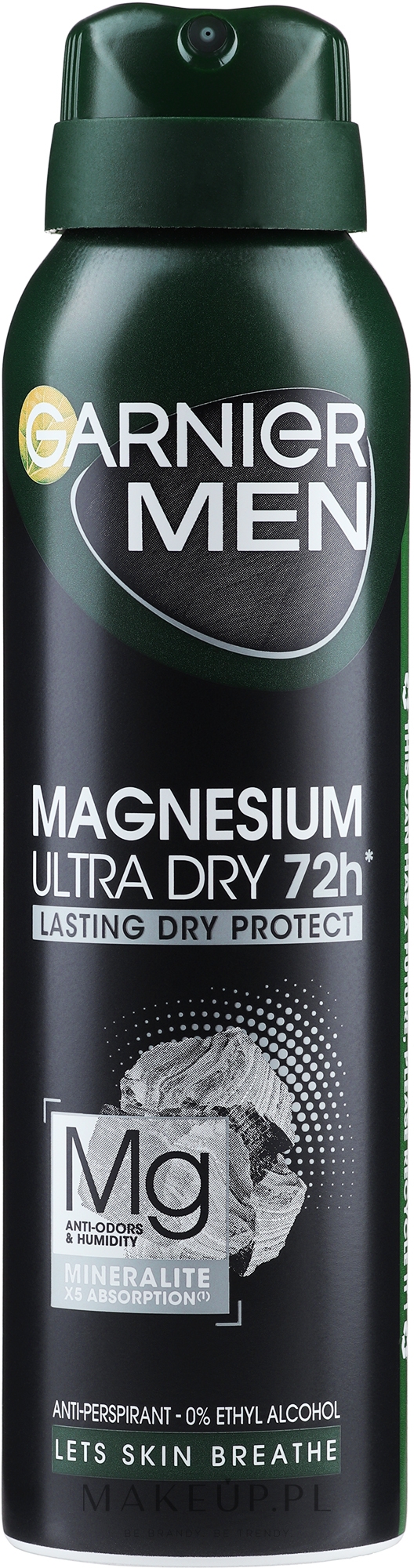 Dezodorant w sprayu Magnesium Ultradry dla mężczyzn - Garnier Mineral Deodorant — Zdjęcie 150 ml