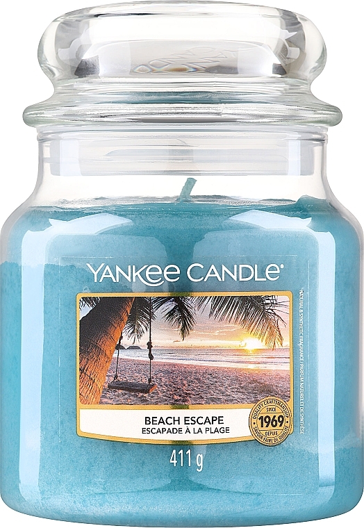 Świeca w szklanym słoju - Yankee Candle Beach Escape Candle — Zdjęcie N2