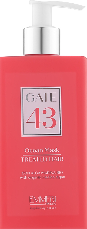 Maska do włosów farbowanych i zniszczonyc - Emmebi Italia Gate 43 Wash Ocean Mask Treated Hair — Zdjęcie N1