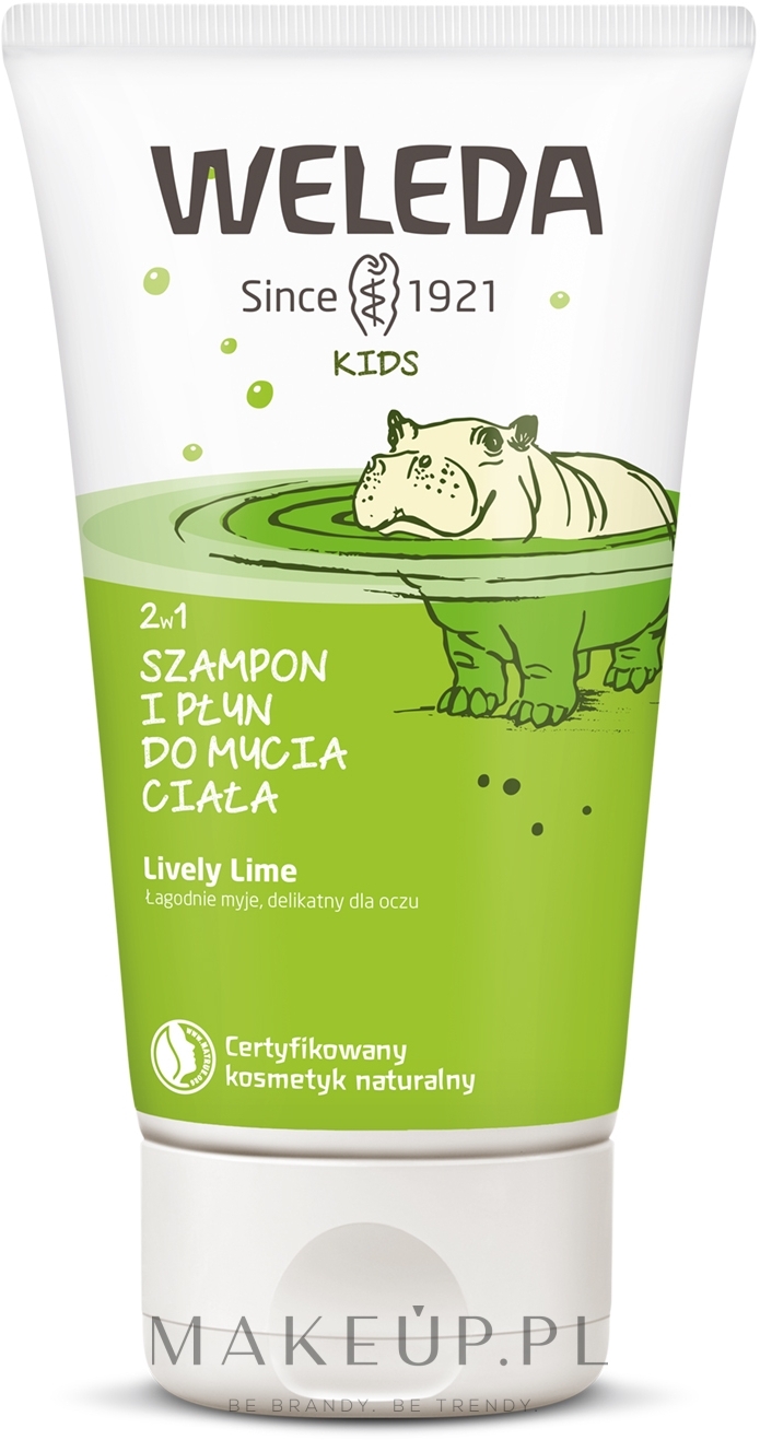 Szampon i żel pod prysznic 2 w 1 Limonka - Weleda Kids 2in1 Shampoo & Body Wash Lime — Zdjęcie 150 ml
