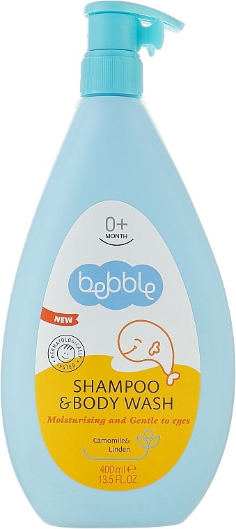 Szampon i płyn do mycia ciała dla dzieci od 1. dnia życia Rumianek i lipa - Bebble Body Shampoo — Zdjęcie N1