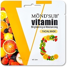 Kup Nawilżająco-odświeżająca maska ​​z witaminą C - Mond'Sub Vitamin C Brightening & Moisturizing Facial Mask