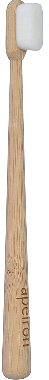 Bambusowa szczoteczka do zębów z ultra delikatnym włosiem, biała - Apeiron Finident Bamboo Toothbrush — Zdjęcie N1
