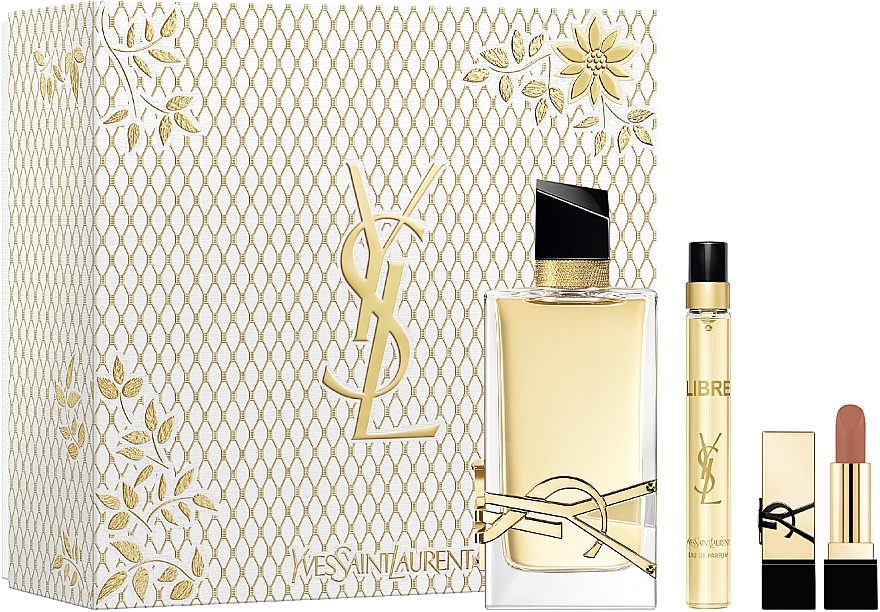 Yves Saint Laurent Libre - Zestaw (edp/90ml + edp/10ml + lipstick/1.6g) — Zdjęcie N1