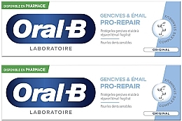 Zestaw - Oral-B Gum & Enamel Repair Original (toothpaste 2 x 75 ml) — Zdjęcie N1