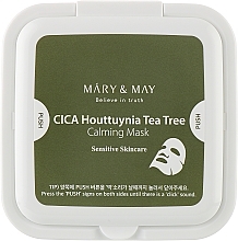 Kup Kojące maski do twarzy w płacie - Mary & May CICA Houttuynia Tea Tree Calming Mask
