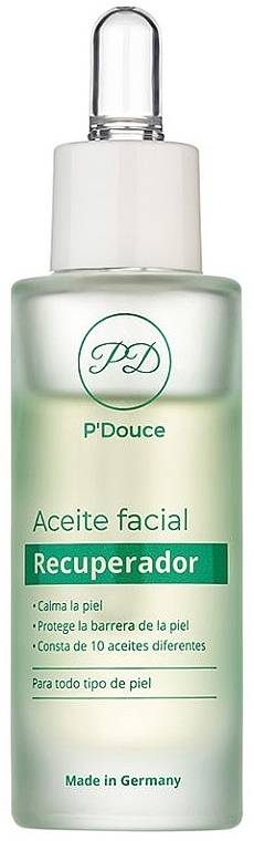 Olejek do regeneracji skóry twarzy - P'Douce Facial Recovery Oil — Zdjęcie N1