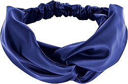 Opaska, elektryzująco niebieski Faux Leather Twist - MAKEUP Hair Accessories — Zdjęcie N1