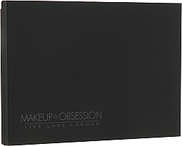 Czarna kasetka na kosmetyki do makijażu - Makeup Obsession Palette Medium Luxe Matte Black — Zdjęcie N1