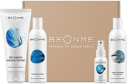 Zestaw - BeOnMe Hair Care Routine Set (pre/shm/200ml + shm/200mlx2 + h/oil/50ml) — Zdjęcie N1