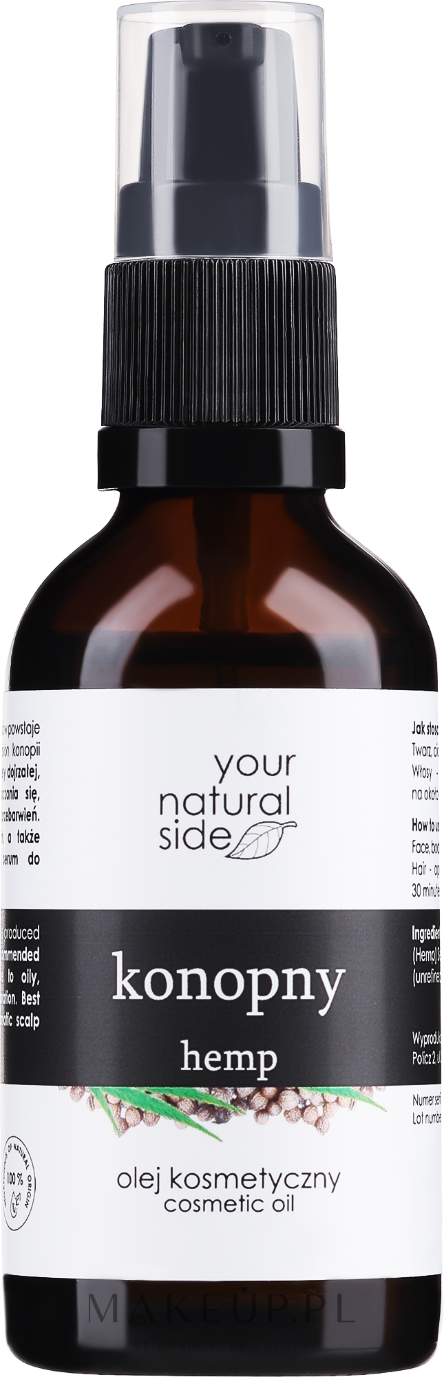 Naturalny olej konopny - Your Natural Side Hemp Organic Oil — Zdjęcie 50 ml