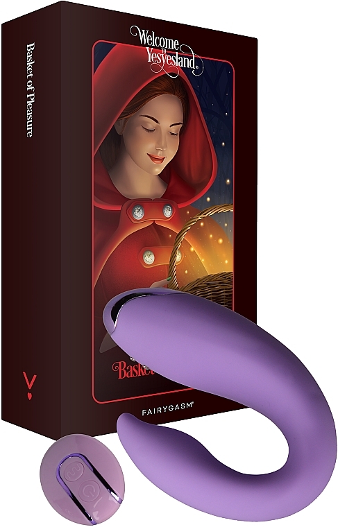 Wibrator dla par z pilotem, fioletowy - Fairygasm PleasureBerry — Zdjęcie N1