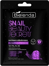 Kup Nawilżająca i regenerująca czarna maska ​​w płachcie - Bielenda Snail Beauty Secrets Black Sheet Mask