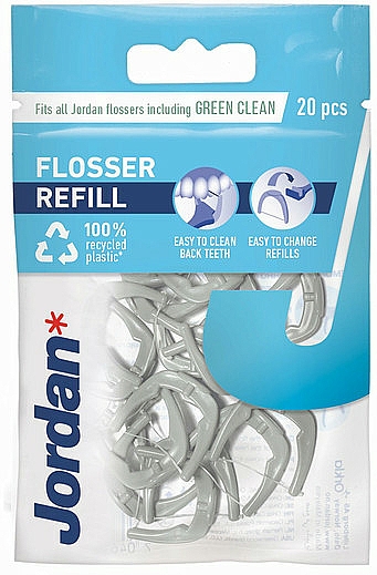 Wymienne nici dentystyczne do flossera - Jordan Green Clean Flosser Refills — Zdjęcie N1