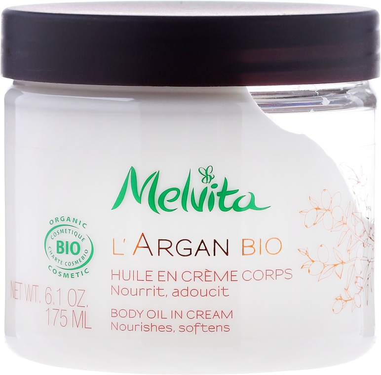 Perfumowany krem do ciała - Melvita L’Argan Bio Body Oil In Cream — Zdjęcie N1