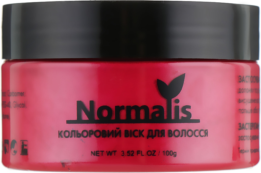 Wosk do włosów, czerwony - Normalis — Zdjęcie N1