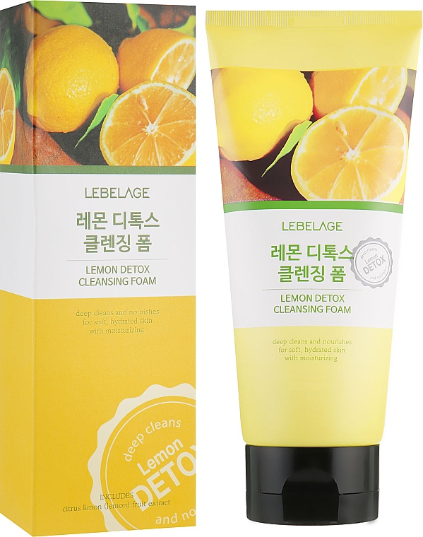 Cytrynowa pianka detoksykacyjna - Lebelage Lemon Detox Cleansing Foam