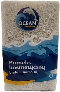 Kosmetyczny pumeks kwarcowy, biały - Ocean  — Zdjęcie N1