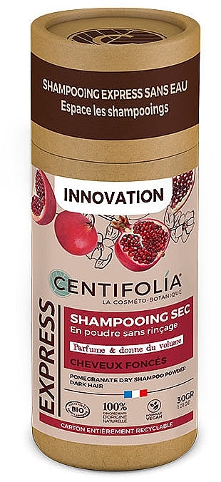 Suchy szampon z granatem - Centifolia Pomegranate No-Rinse Dry Shampoo — Zdjęcie N1