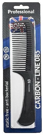 Grzebień do włosów, 222 mm - Ronney Professional Carbon Comb Line 085 — Zdjęcie N1