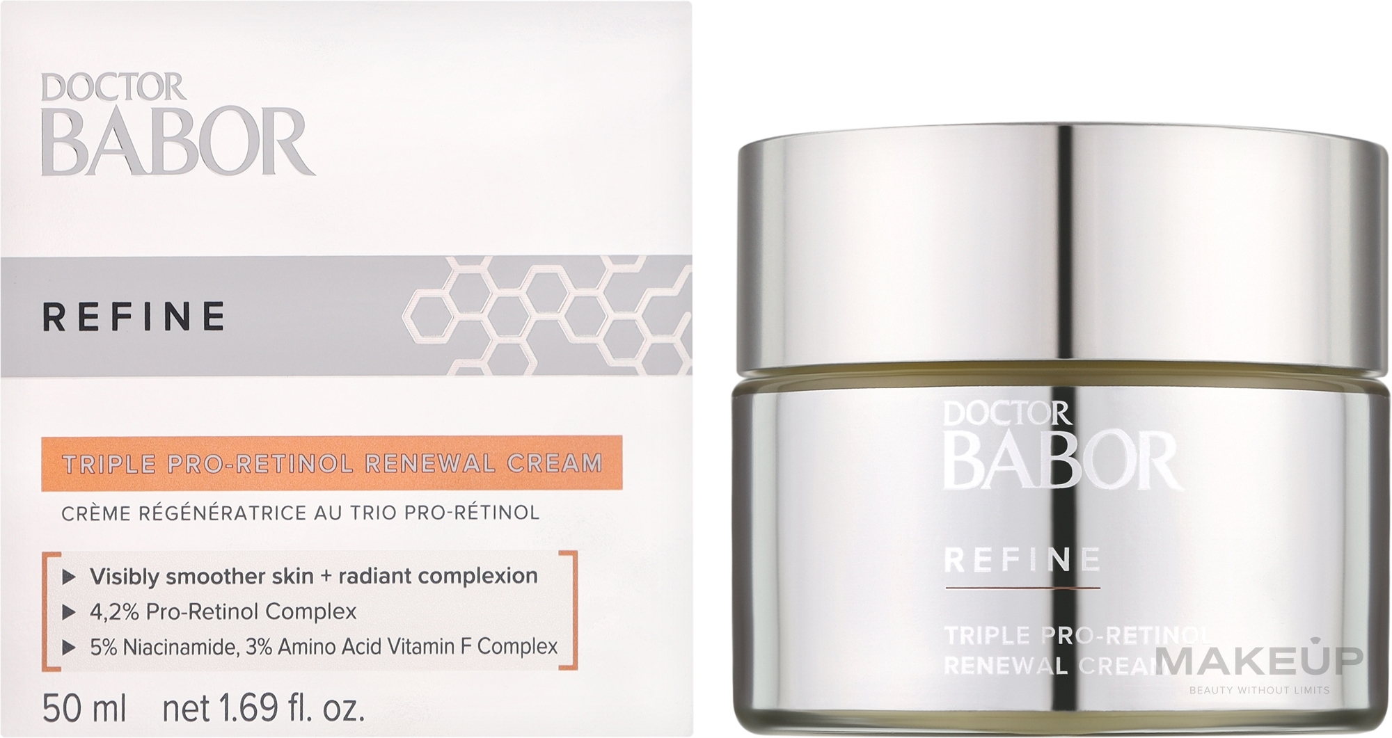 Odnawiający krem z potrójnym pro-retinolem - Babor Doctor Babor Refine Cellular Triple Pro-Retinol Renewal Cream  — Zdjęcie 50 ml