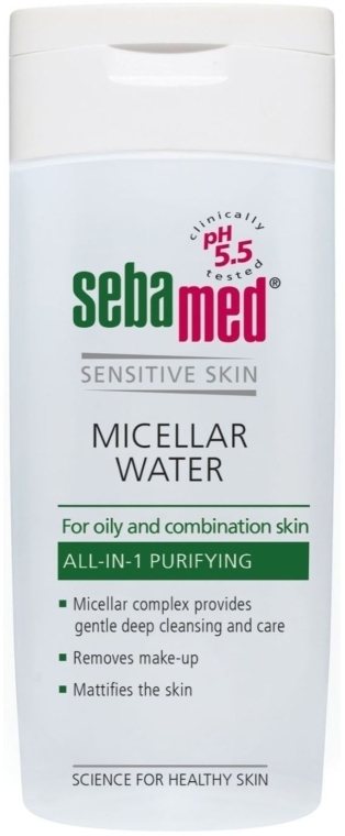 Płyn micelarny do cery tłustej i mieszanej - Sebamed Sensitive Skin Micellar Water For Oily & Combination Skin — Zdjęcie N1