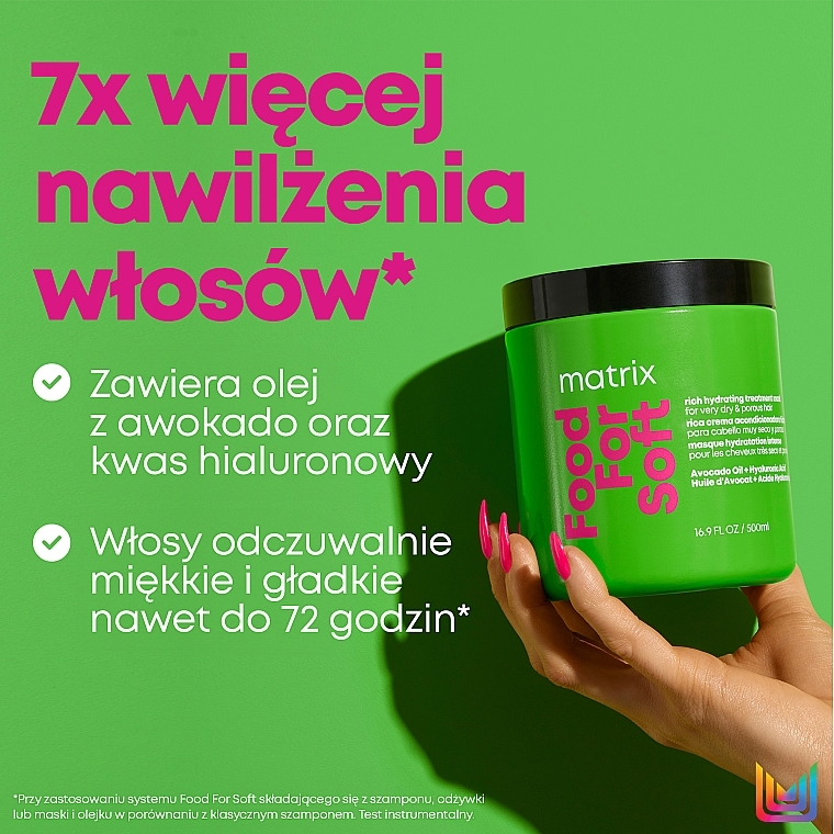 Maska do włosów Intensywne nawilżenie - Matrix Food For Soft — Zdjęcie N3