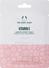 Maska w płachcie, Witamina E - The Body Shop Vitamin E Quench Sheet Mask — Zdjęcie N4