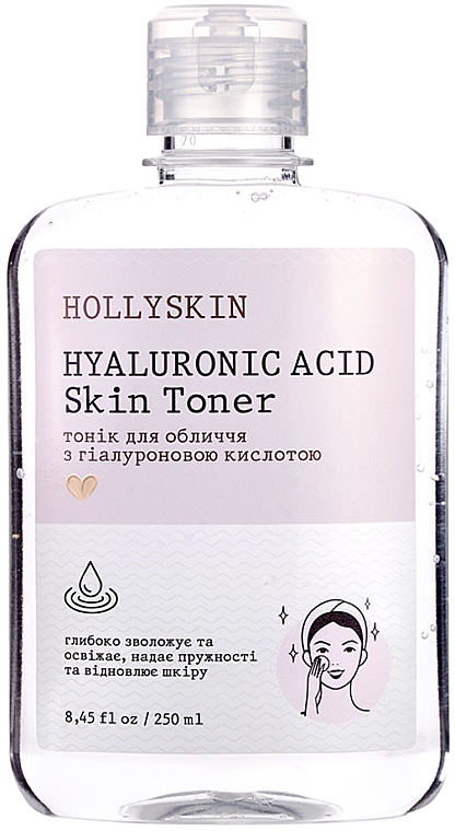 Tonik do twarzy z kwasem hialuronowym - Hollyskin Hyaluronic Acid Skin Toner — Zdjęcie N1