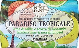 Kup Naturalne mydło energizujące w kostce Limonka i limeta - Nesti Dante Paradiso Tropicale Energizing